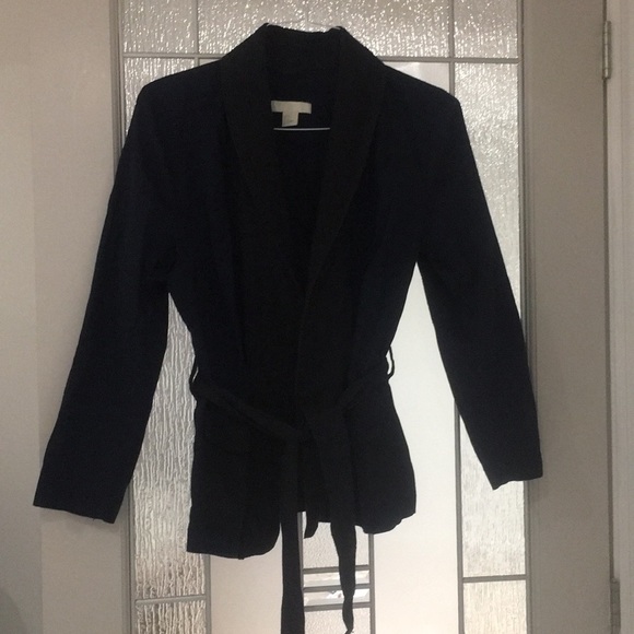 NWOT H&M DARK BLUE AND BLACK BLAZER - Picture 3 of 8